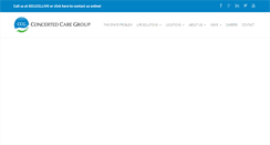 Desktop Screenshot of concertedcaregroup.com